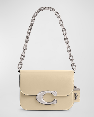 COACH IDOL LUXE LEATHER SHOULDER BAG