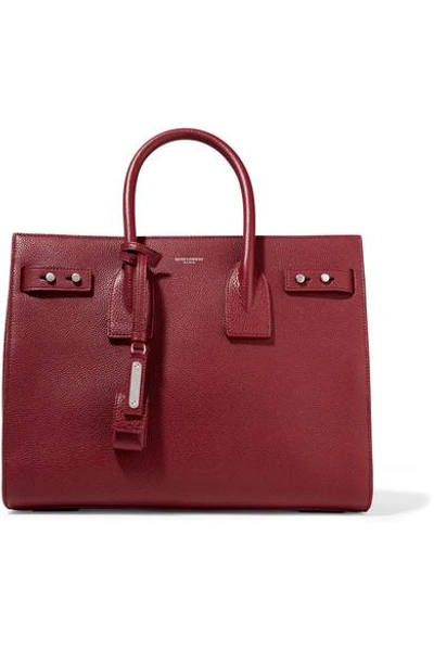 SAINT LAURENT Sac De Jour small textured-leather tote