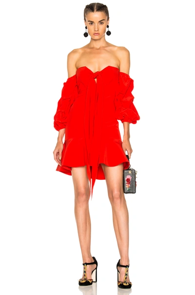 ALEXIS ALEXIS FOR FWRD ALEJANDRA DRESS IN RED