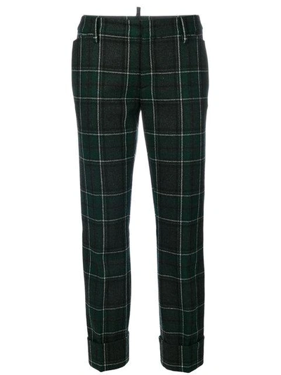 DSQUARED2 WOOL TARTAN PANTS