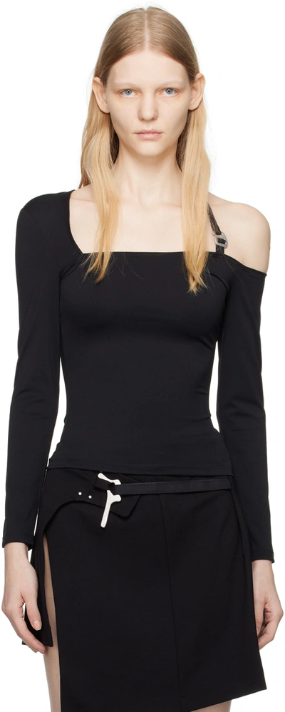 HELIOT EMIL BLACK INVARIABLE LONG SLEEVE T-SHIRT