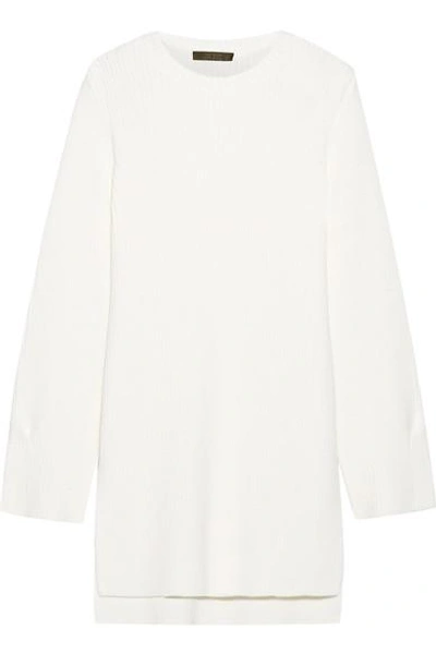 THE ROW NASHLYN ASYMMETRIC RIBBED WOOL SWEATER