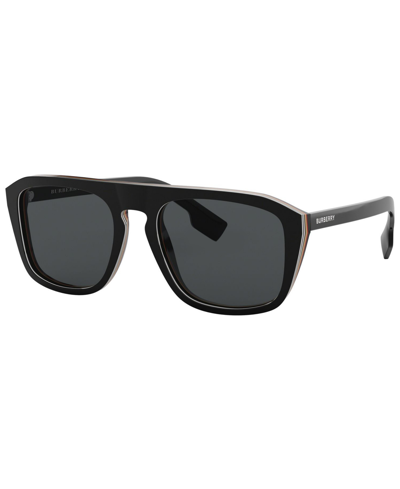 BURBERRY POLARIZED SUNGLASSES, BE4286 55
