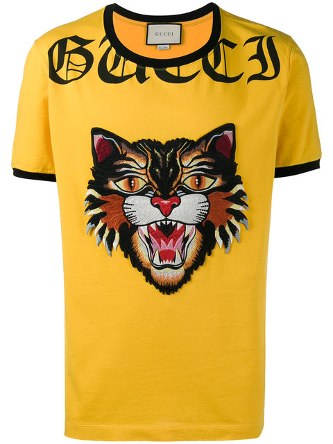 Gucci Cat Appliqué T-shirt