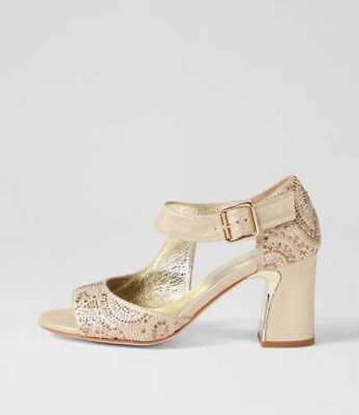 DJANGO & JULIETTE DJANGO & JULIETTE KOFFI GOLD SHIMMER MIX SANDALS WOMENS SHOES DRESS