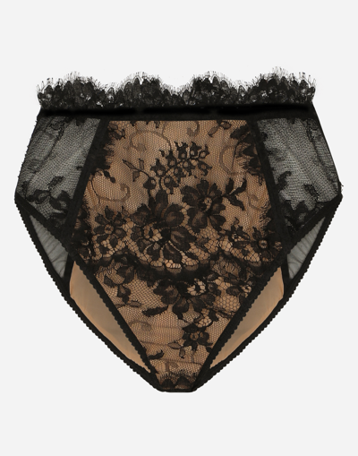 DOLCE & GABBANA HIGH-WAISTED LACE BRIEFS