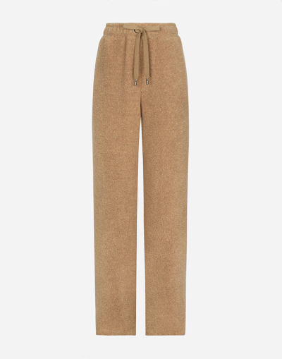 DOLCE & GABBANA WOOL JERSEY JOGGING PANTS