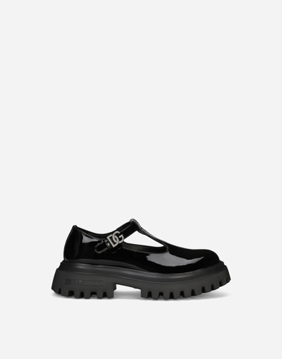 DOLCE & GABBANA PATENT LEATHER BALLET FLATS