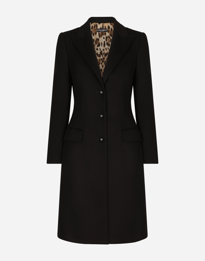 DOLCE & GABBANA SINGLE-BREASTED WOOL AND CASHMERE COAT