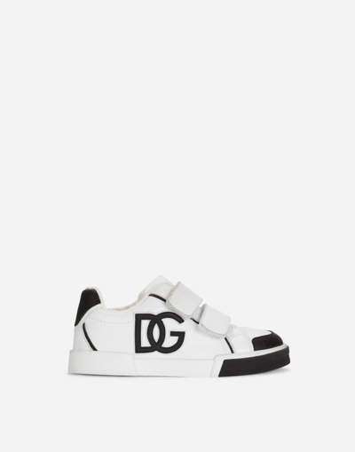 DOLCE & GABBANA CALFSKIN PORTOFINO LIGHT SNEAKERS