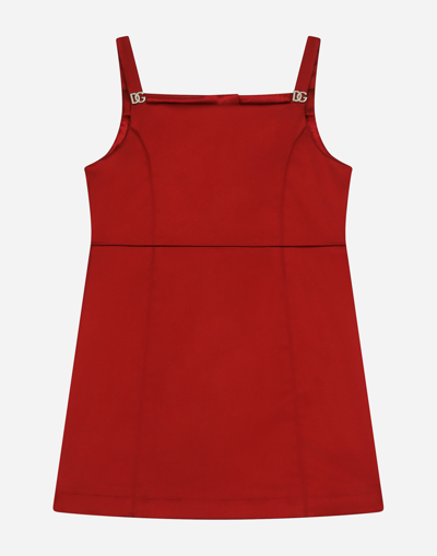 DOLCE & GABBANA SLEEVELESS SATIN DRESS