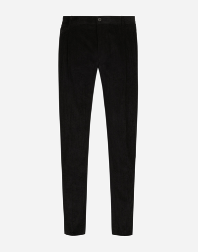 DOLCE & GABBANA STRETCH CORDUROY PANTS
