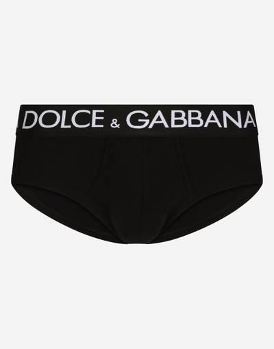 DOLCE & GABBANA TWO-PACK COTTON JERSEY BRANDO BRIEFS