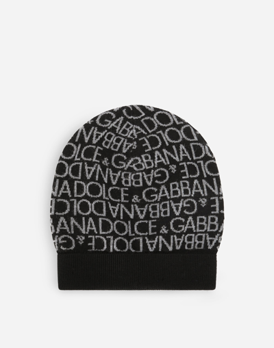 DOLCE & GABBANA JACQUARD KNIT HAT