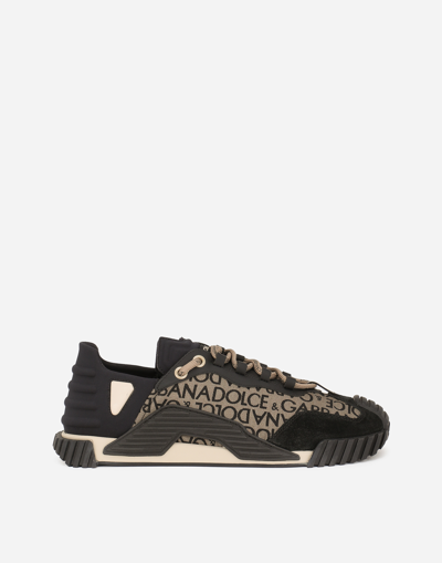 DOLCE & GABBANA COATED JACQUARD NS1 SNEAKERS