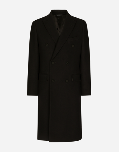 DOLCE & GABBANA DOUBLE-BREASTED WOOL COAT