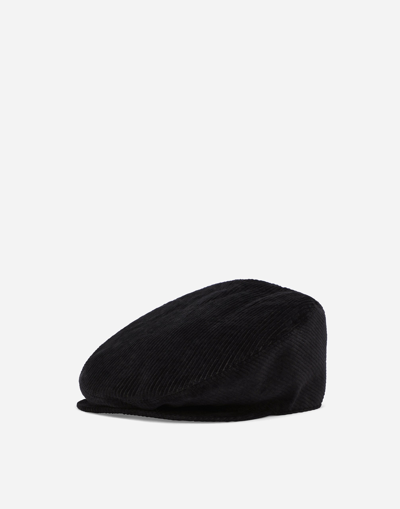 DOLCE & GABBANA NEEDLECORD FLAT CAP
