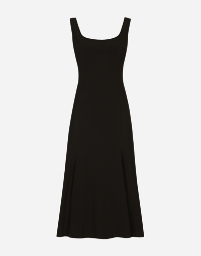 DOLCE & GABBANA CALF-LENGTH CADY DRESS