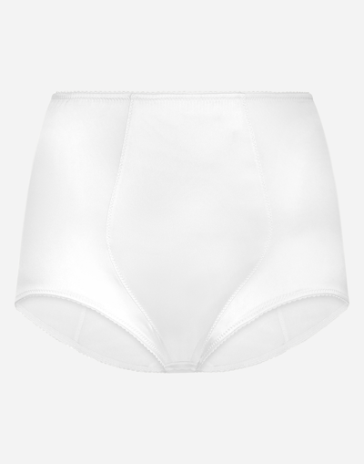 DOLCE & GABBANA SATIN HIGH-WAISTED PANTIES