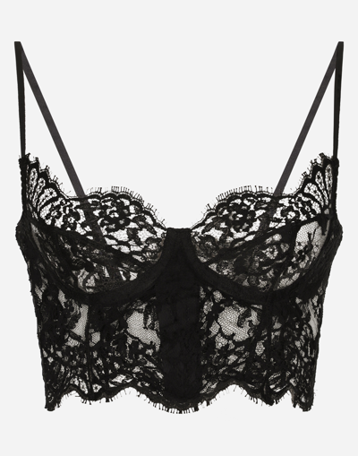 DOLCE & GABBANA LACE BALCONETTE BRALETTE