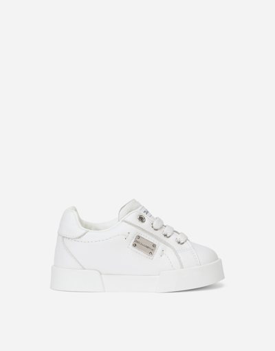 DOLCE & GABBANA CALFSKIN PORTOFINO LIGHT SNEAKERS
