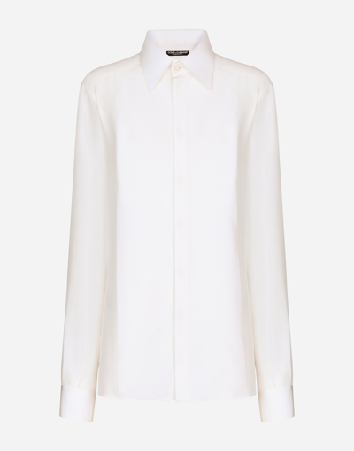 DOLCE & GABBANA SILK CREPE DE CHINE SHIRT