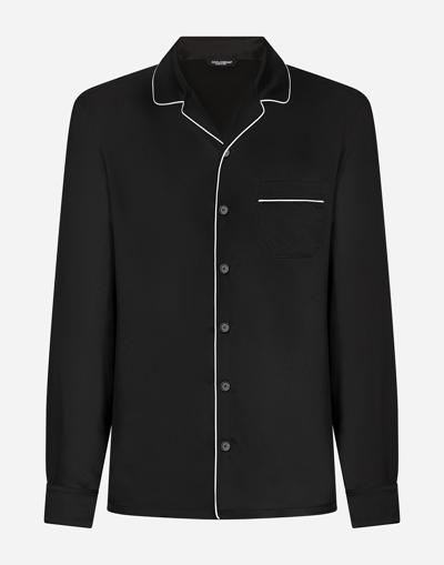 DOLCE & GABBANA SILK PAJAMA SHIRT
