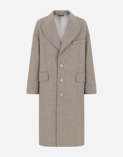 DOLCE & GABBANA DECONSTRUCTED SINGLE-BREASTED WOOL COAT