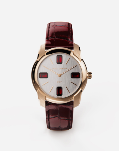 DOLCE & GABBANA GOLD WATCH WITH RUBIES