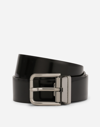 DOLCE & GABBANA BRUSHED CALFSKIN BELT