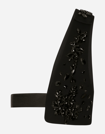 DOLCE & GABBANA TECHNICAL FABRIC HARNESS WITH STONES