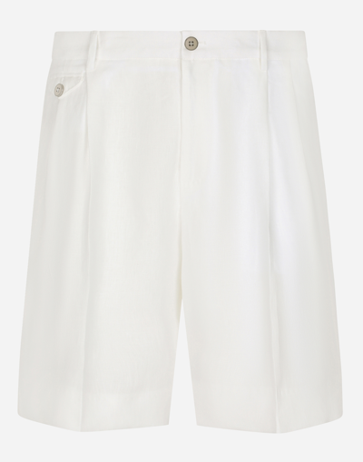 DOLCE & GABBANA LINEN SHORTS