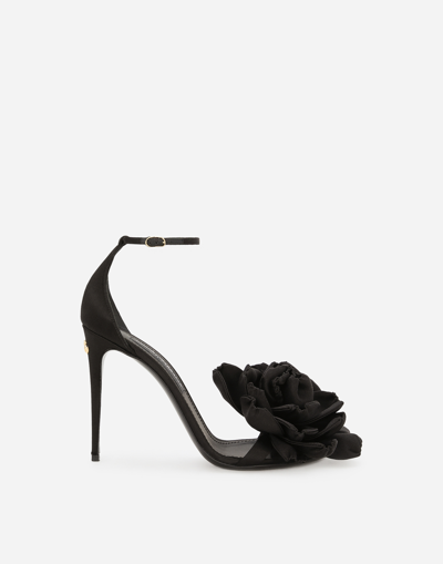 DOLCE & GABBANA SATIN SANDALS