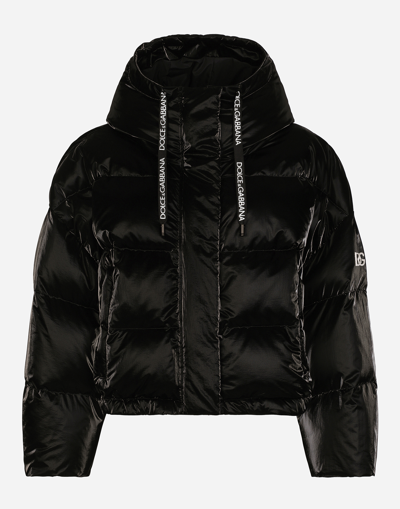 DOLCE & GABBANA COATED NYLON DOWN JACKET