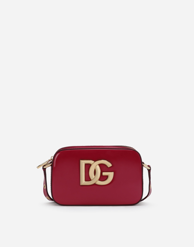 DOLCE & GABBANA POLISHED CALFSKIN 3.5 CROSSBODY BAG