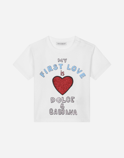 DOLCE & GABBANA SHORT-SLEEVED CARRETTO-PRINT T-SHIRT