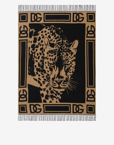 DOLCE & GABBANA CASHMERE JACQUARD BLANKET