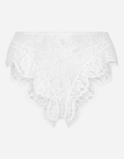 DOLCE & GABBANA HIGH-WAISTED LACE BRIEFS