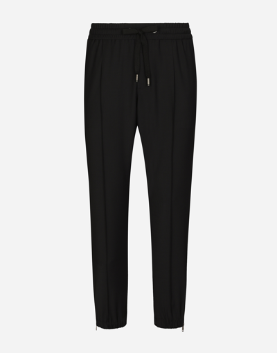 DOLCE & GABBANA STRETCH TECHNICAL JERSEY JOGGING PANTS