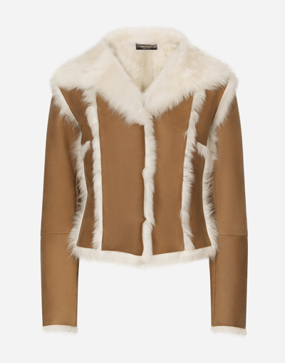 DOLCE & GABBANA SHORT SHEARLING JACKET