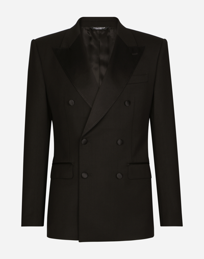 DOLCE & GABBANA THREE-PIECE SICILIA-FIT SUIT IN STRETCH WOOL
