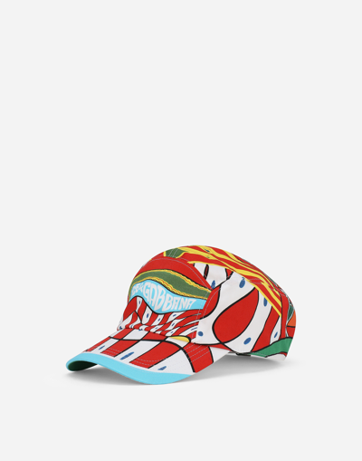 DOLCE & GABBANA CARRETTO-PRINT BASEBALL CAP