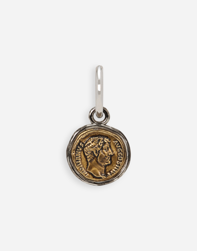 DOLCE & GABBANA SINGLE EARRING WITH COIN