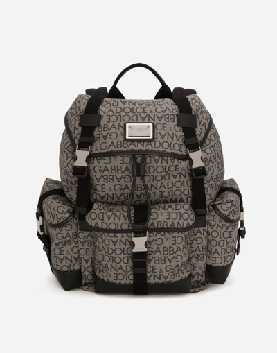 DOLCE & GABBANA JACQUARD BACKPACK