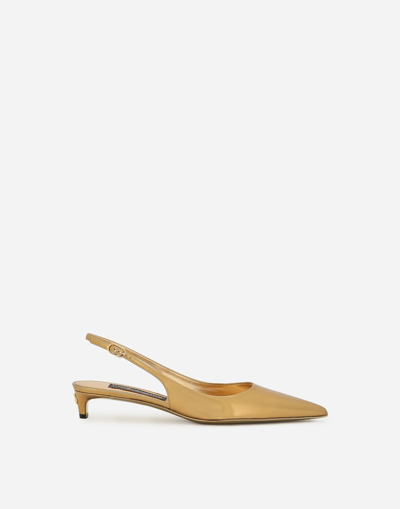 DOLCE & GABBANA CALFSKIN SLINGBACKS