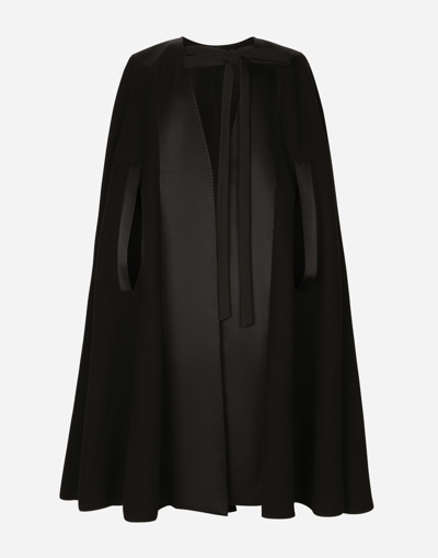 DOLCE & GABBANA DOUBLE WOOL BAIZE CAPE