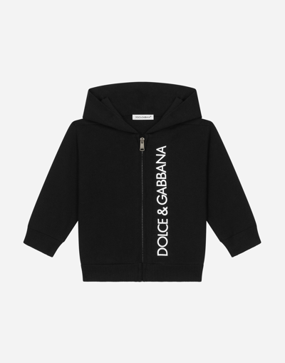 DOLCE & GABBANA HOODIE WITH LOGO PRINT