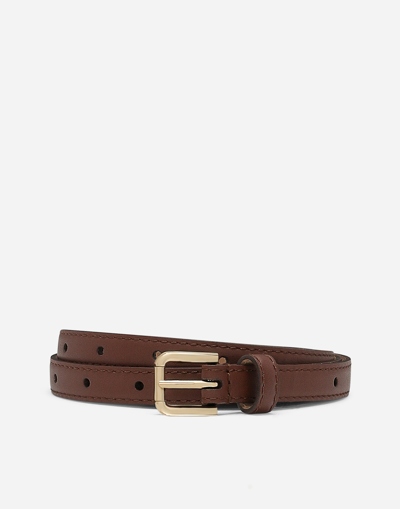 DOLCE & GABBANA BELT WITH LOGO TAG