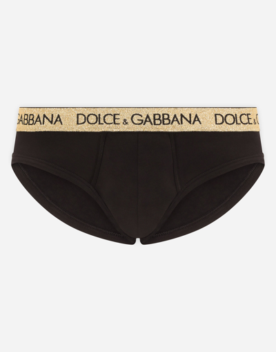 DOLCE & GABBANA STRETCH JERSEY BRANDO BRIEFS