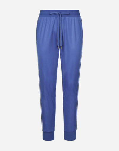 DOLCE & GABBANA TRIACETATE JOGGING PANTS WITH BANDS